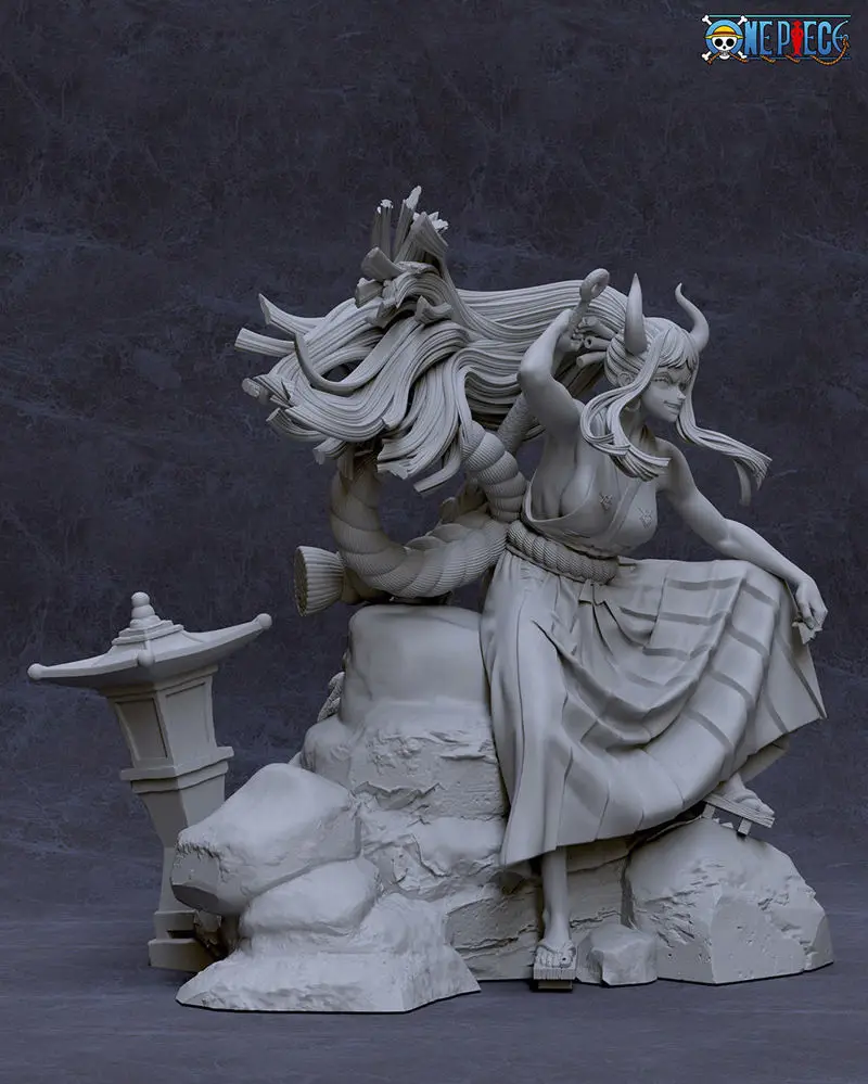 Yamato on Rock - One Piece 3D Printing Model STL