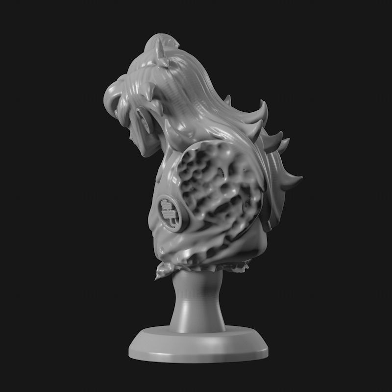 Modelo de impresión en 3D del busto de Yamcha