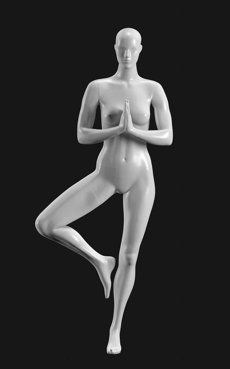 Модель для 3D-печати манекена Yoga Tree Pose STL