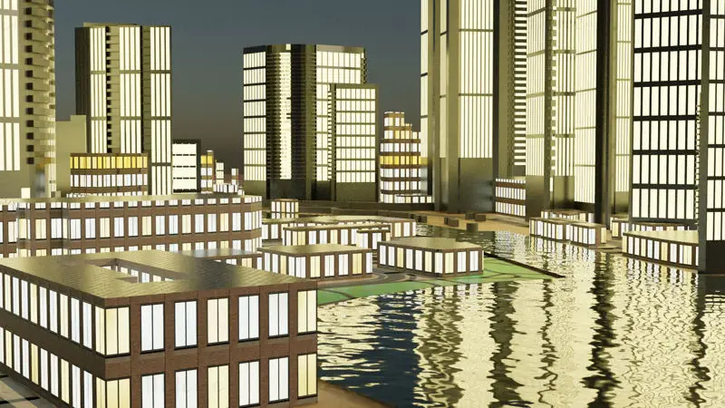 Yokohama Japan Citymap Building 3D Model