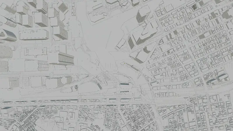 Yokohama Japan Citymap Building 3D Model