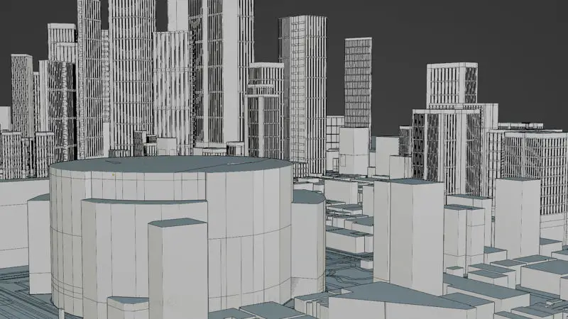 Yokohama Japan Citymap Building 3D Model