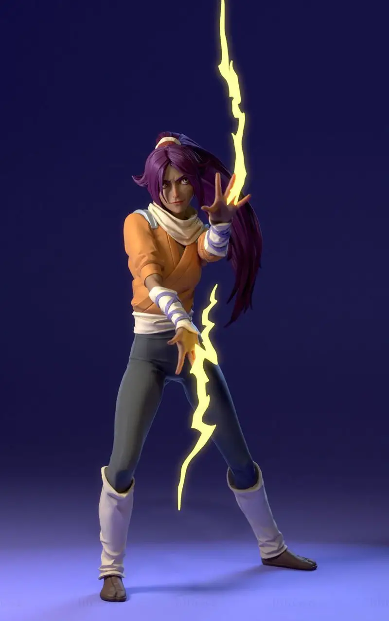 Yoruichi Shihoin 3D model připravený k tisku STL