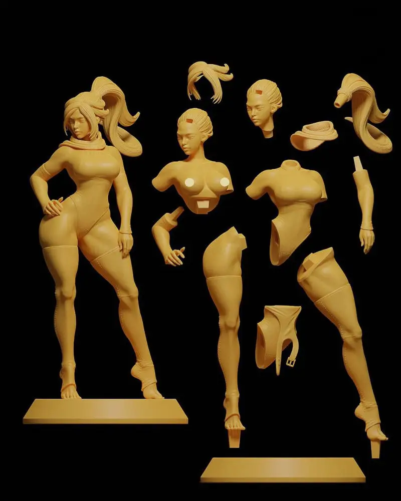 Yoruichi Shihoin 3D Model Ready to Print STL