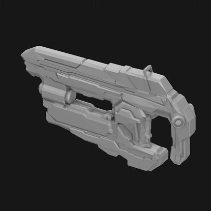 Z 110 定向能手枪闪雷手枪Halo光环4 3D 打印模型 stl