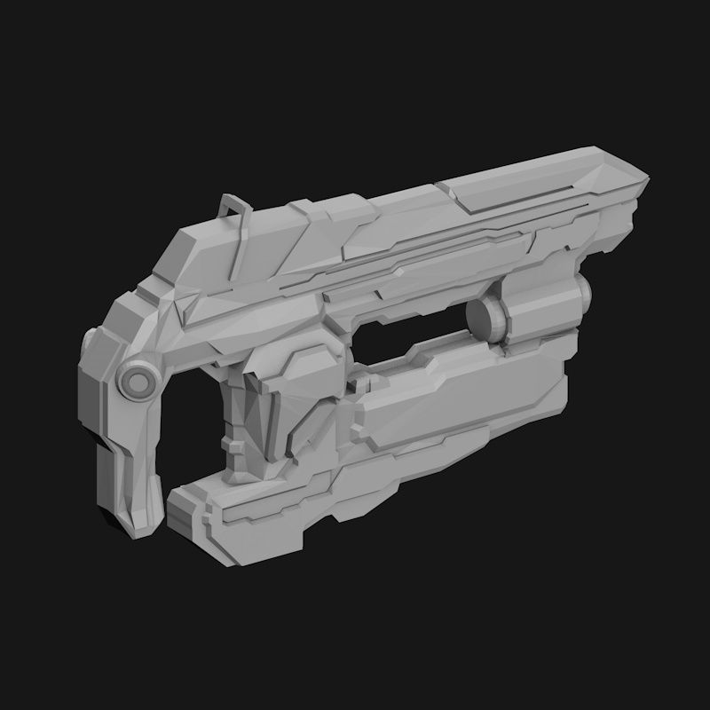 Z 110 Directed Energy Pistol Boltshot Halo 4 3d printing model stl