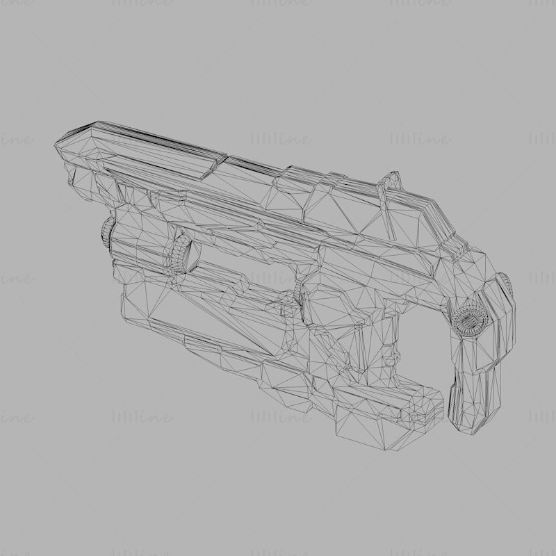 Z 110 Directed Energy Pistol Boltshot Halo 4 3d printing model stl