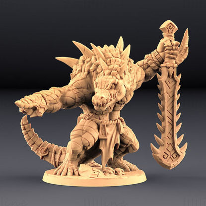 Zantharot Lizard Champion 3D Printing Model