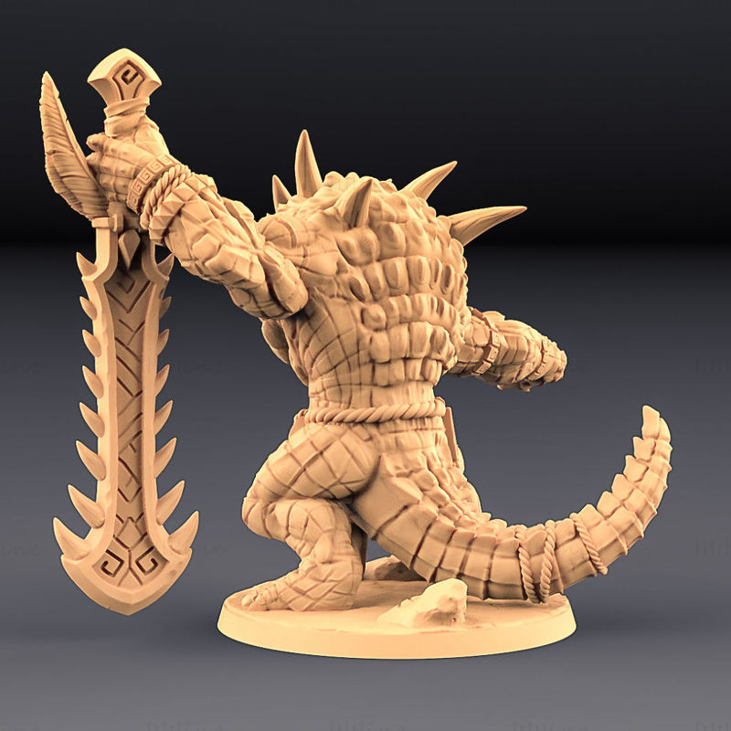 Zantharot Lizard Champion 3D Printing Model