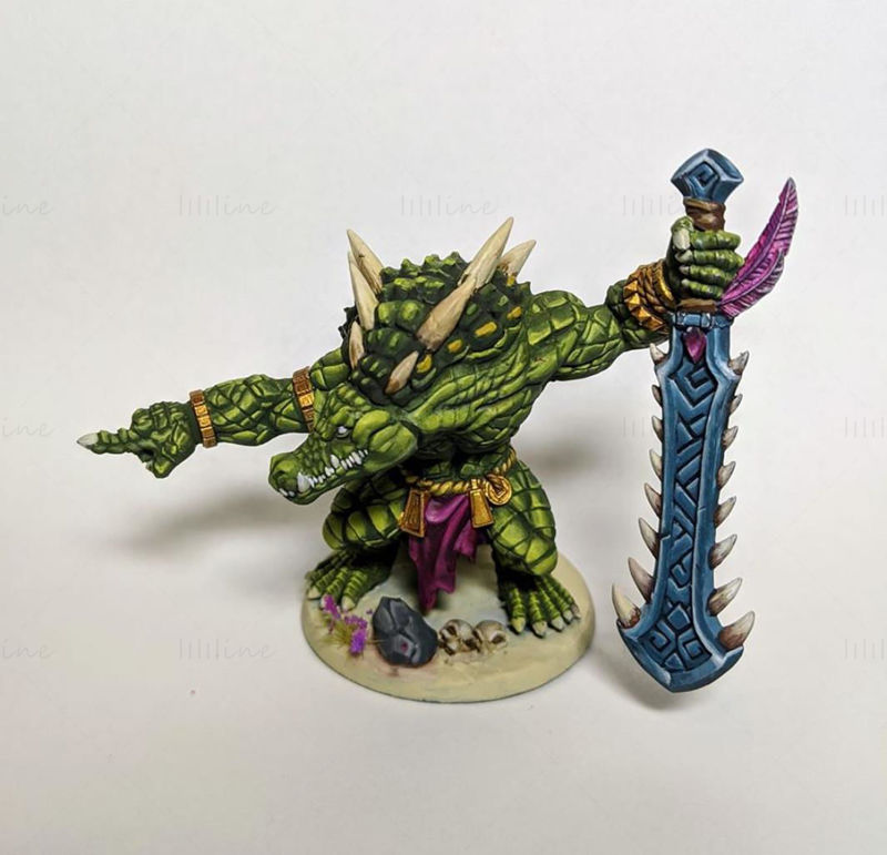 Zantharot Lizard Champion 3D Printing Model