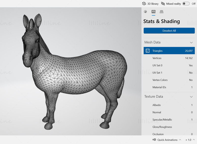 Zebra 3D Printing Model