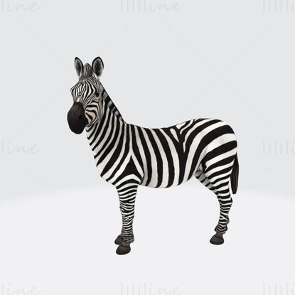 Zebra 3D Printing Model