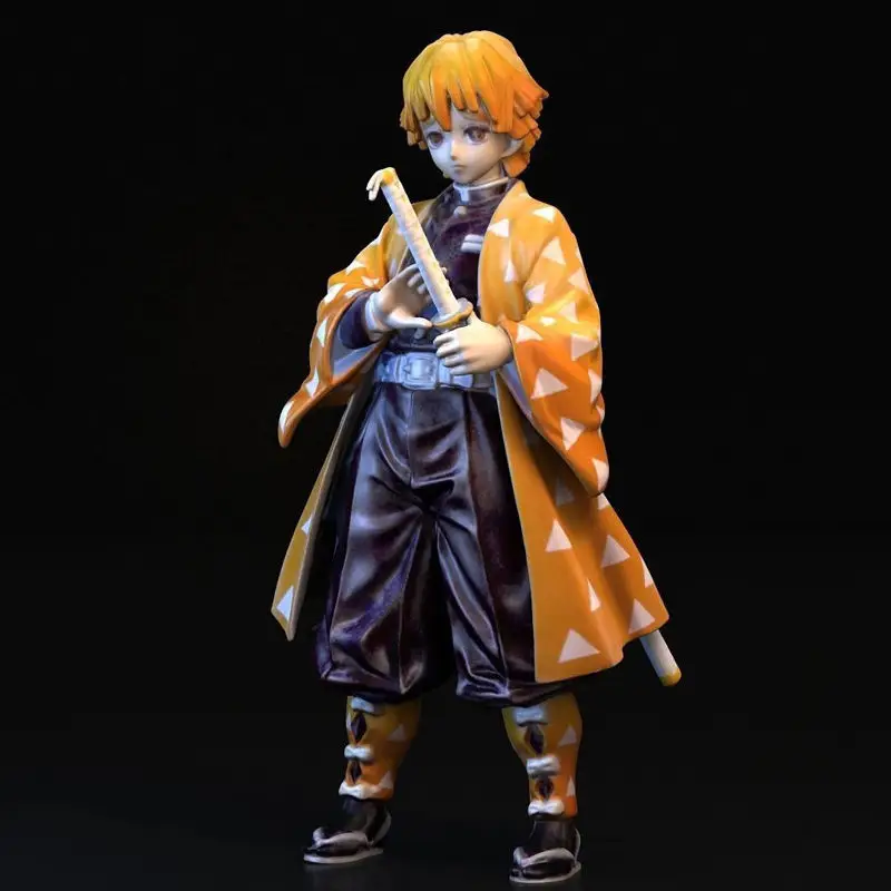 Zenitsu Agatsuma Demon Slayer Anime 3D Print Model STL File