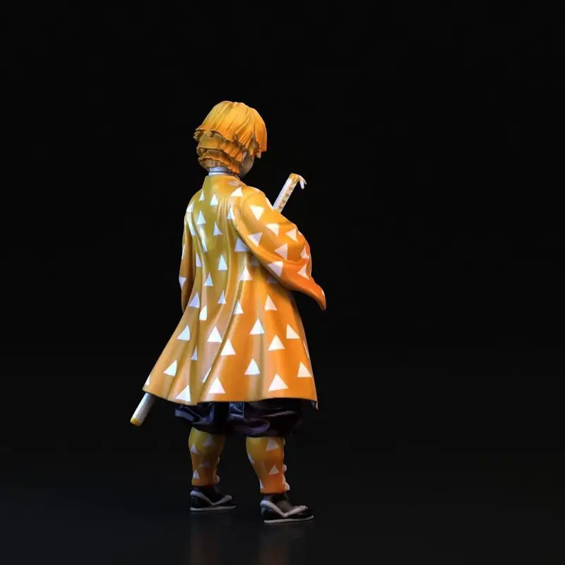 Zenitsu Agatsuma Demon Slayer Anime 3D Print Model STL File