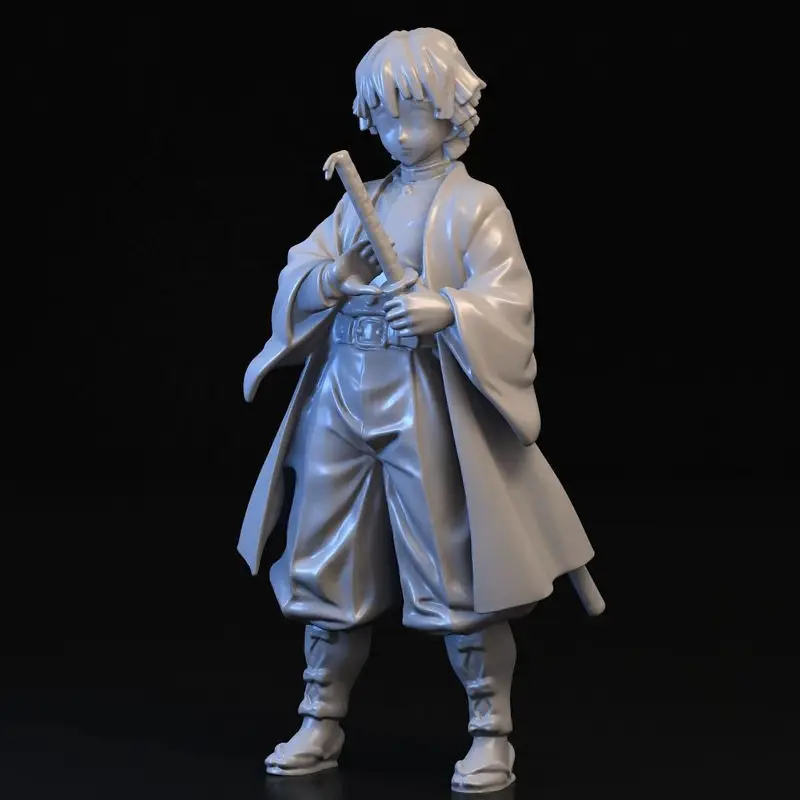 Zenitsu Agatsuma Demon Slayer Anime 3D Print Model STL File