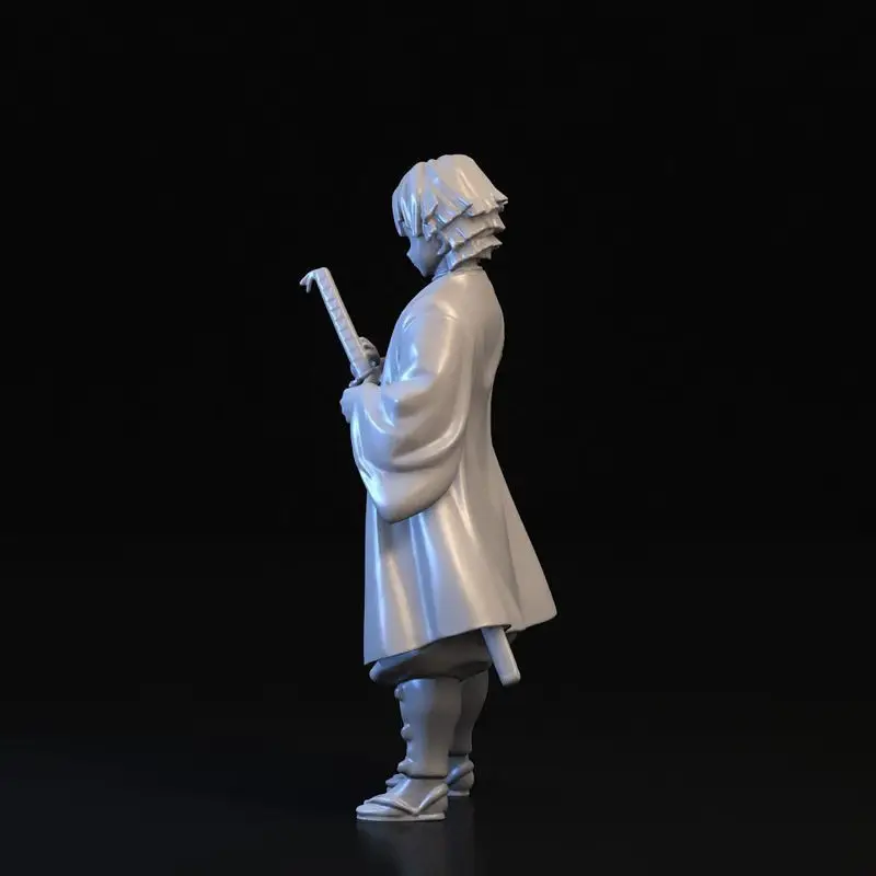 Zenitsu Agatsuma Demon Slayer Anime 3D Print Model STL File