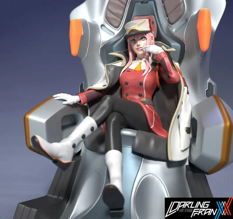 Zero Two - Darling In The Franxx 3D Print Model STL Файлы