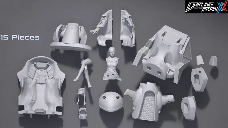 Zero Two - Darling In The Franxx 3D Print Model STL Файлы