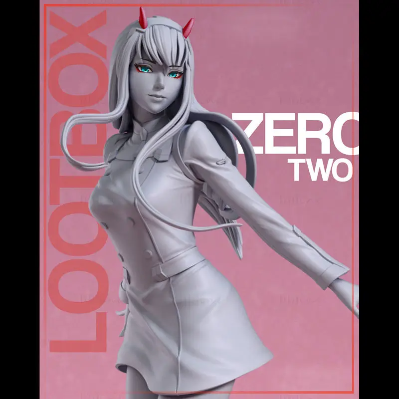 Zero Two - Darling in the Franxx 3D-печатная модель в формате STL