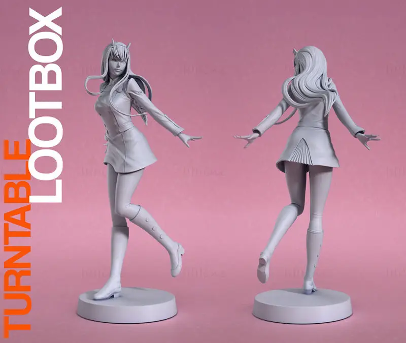 Zero Two - Darling in the Franxx 3D-печатная модель в формате STL