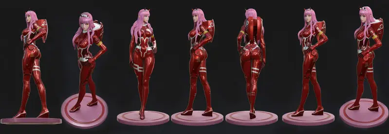 Файл STL модели 3D Pring Zero Two Figure