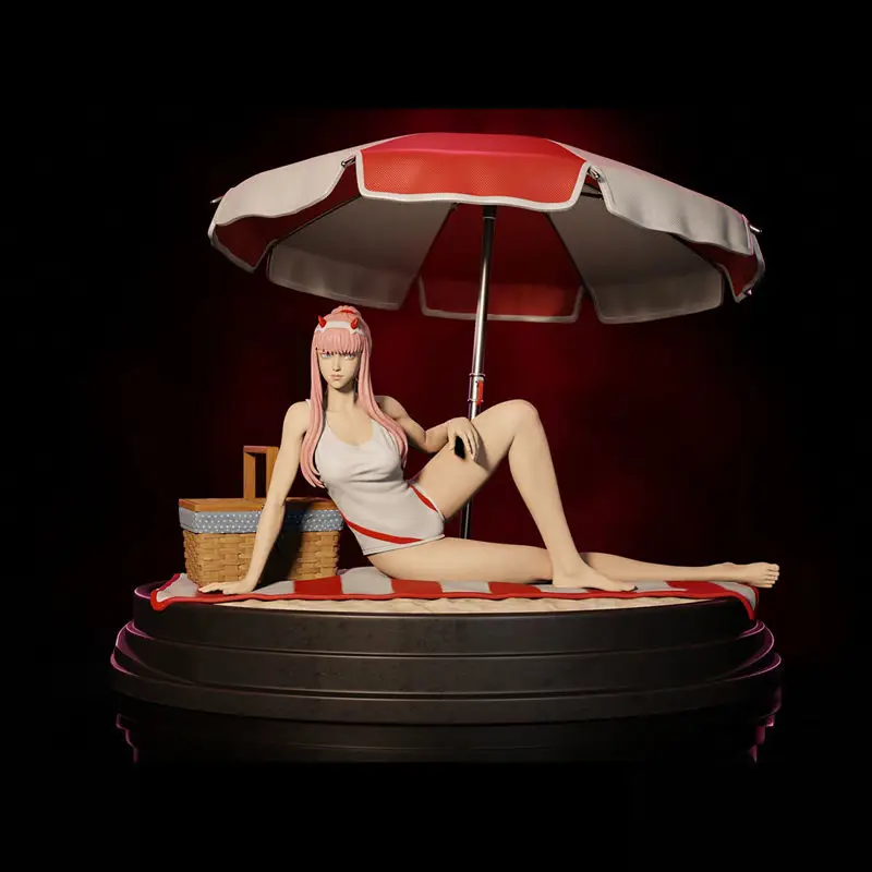 Zero Two on Beach 3D Print Model STL Files