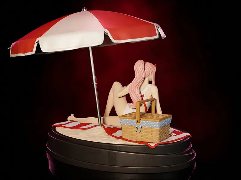 Zero Two on Beach 3D Print Model STL Files