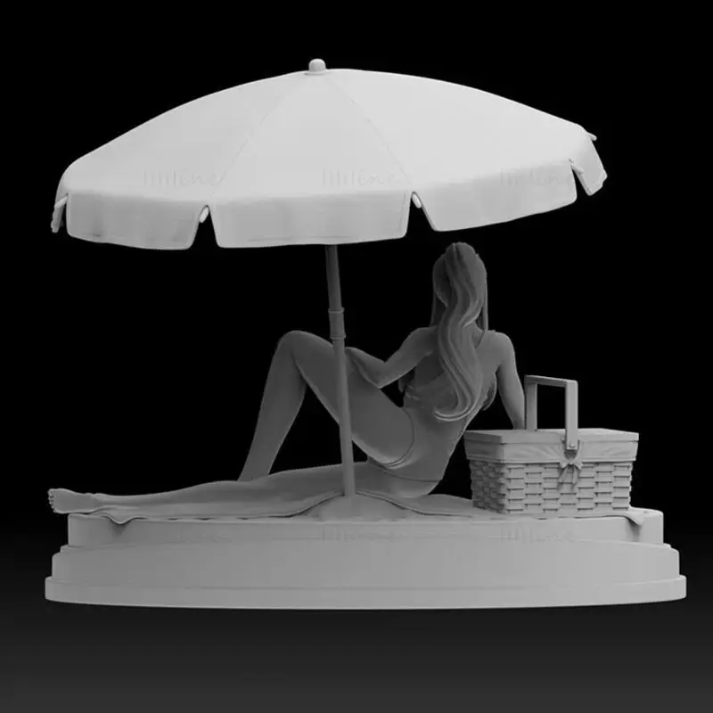 Zero Two on Beach 3D Print Model STL Files