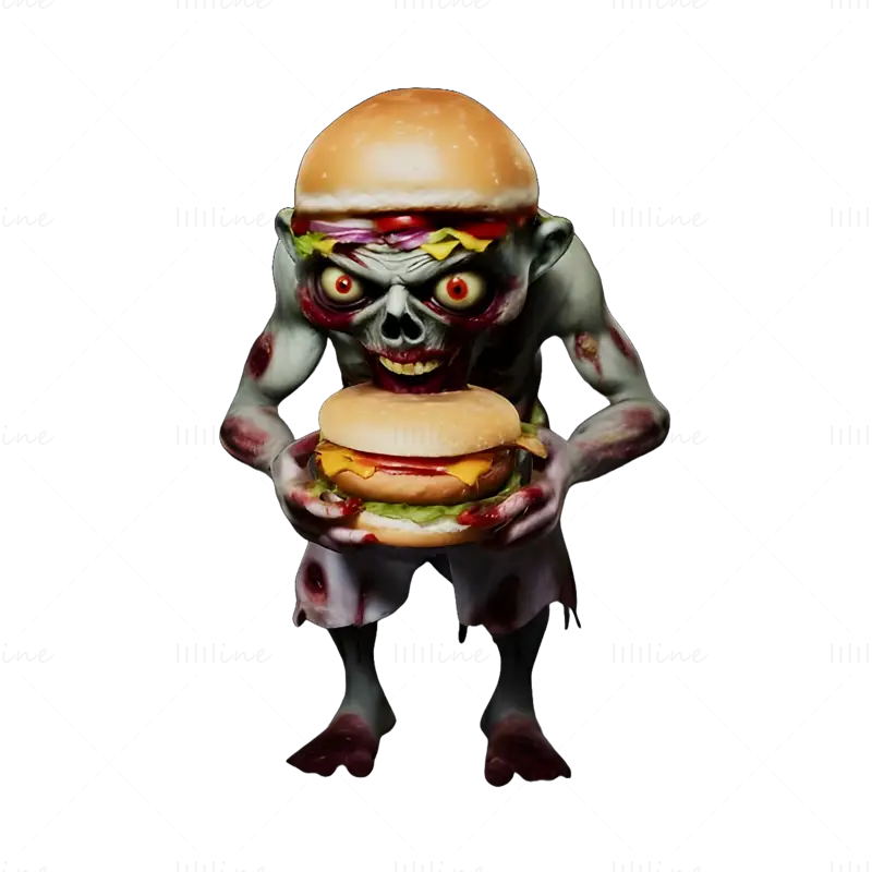 Zombie Burger Buddies 3D-Druckmodell