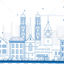 Zurich Outline vector illustration